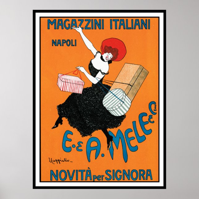 Poster Print by Cappiello - Magazzini Italiani (Devant)