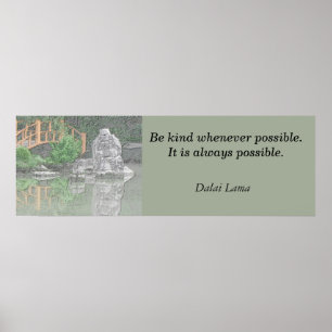 Poster print Dalai Lama quote