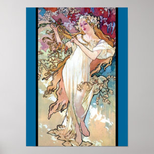 Poster Printemps été hiver