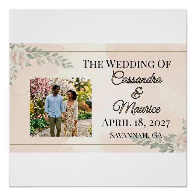 Poster 🌸 PRINTEMPS — “Jardin Éthéré” Brillant (Devant)