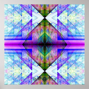 Poster Prisme triangulaire inversé