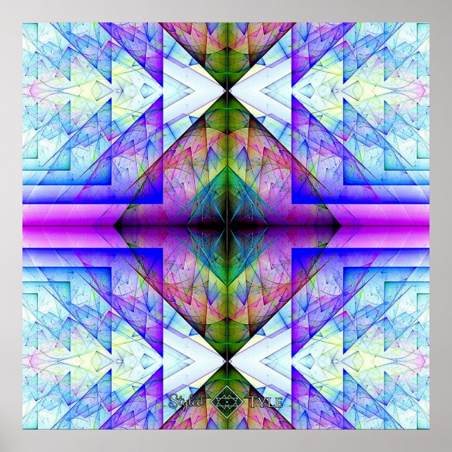 Poster Prisme triangulaire inversé (Devant)