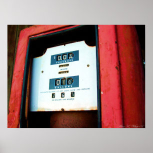 Poster Prix De L'Essence Manquant