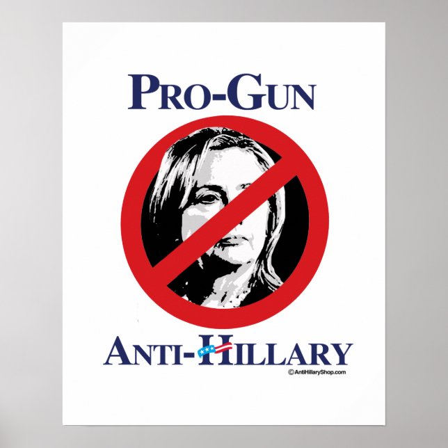 Poster Pro-Gun Anti-Hillary - Anti-Hillarypng.png (Devant)