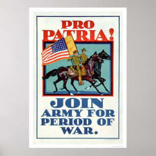 Poster Pro Patria ! Rejoignez l'armée (US02096A)
