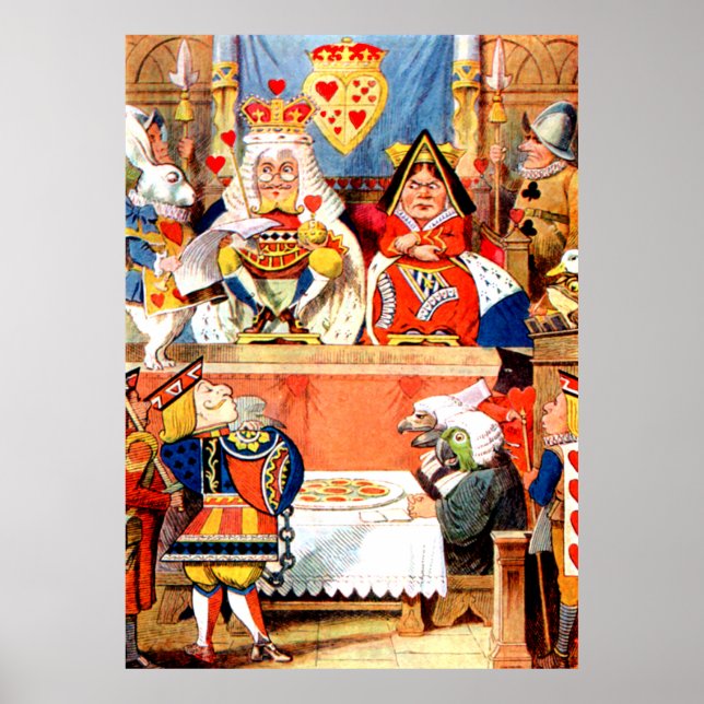 Poster Procès de la Knave of Hearts au pays des merveille (Devant)