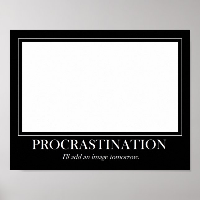 Poster Procrastination (Devant)
