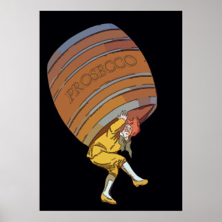 Poster Procuco, Baril de vin