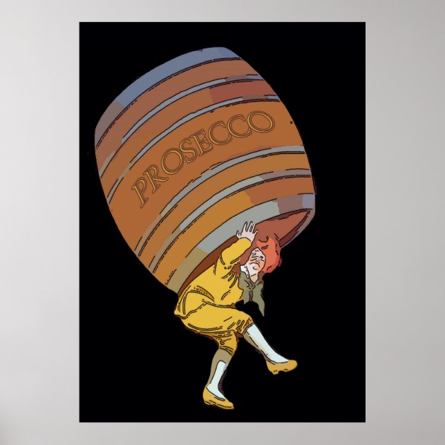 Poster Procuco, Baril de vin (Devant)