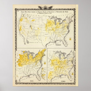 Poster Produits élevés proportionnellement à la populatio