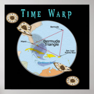 Poster Produits triangulaires Bermudes