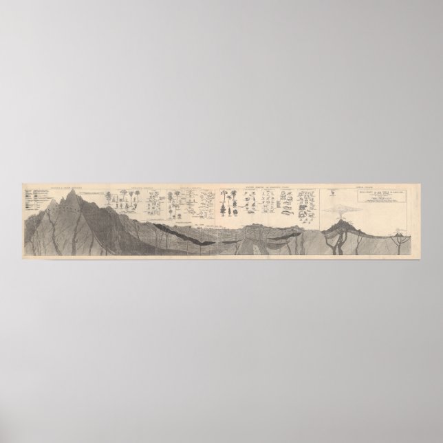 Poster Profil des roches dans l'histoire de la Terre (Devant)