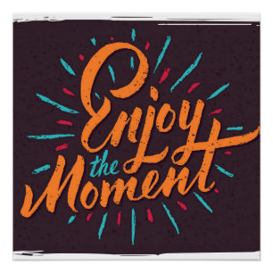 Poster Profitez de l'instant - Inspirational Quote Design