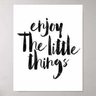 Poster Profitez Des Petites Choses