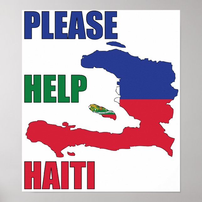 Poster Profits to - Please help Haiti (Devant)