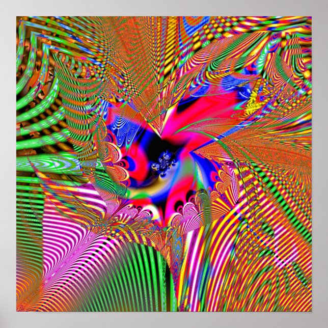 Poster Projection fractale 1.7d1 (Devant)