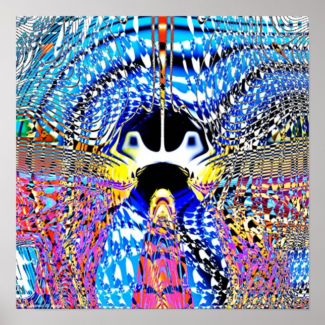 Poster Projection fractale 2.7b (Devant)