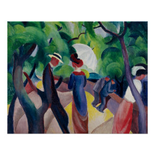 Poster Promenade d'août Macke