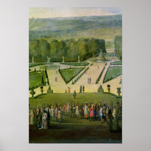 Poster Promenade de Louis XIV par le Parterre du Nord