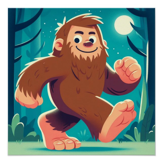Poster Promenade Lune : Le Joyeux Bigfoot (Devant)