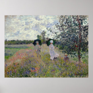 Poster Promenade près d'Argenteuil - Claude Monet