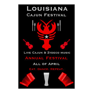 Poster Promotion du Festival Cajun