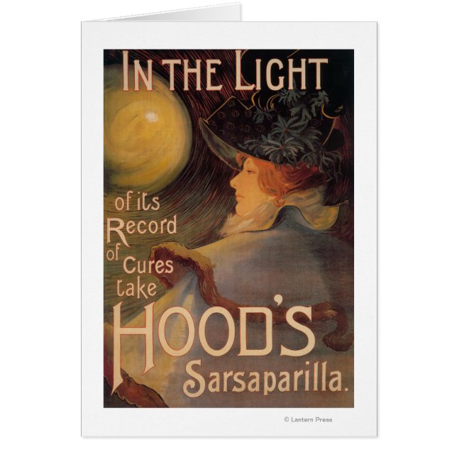 Poster promotionnel de la Sarsaparilla de Hood (Devant)