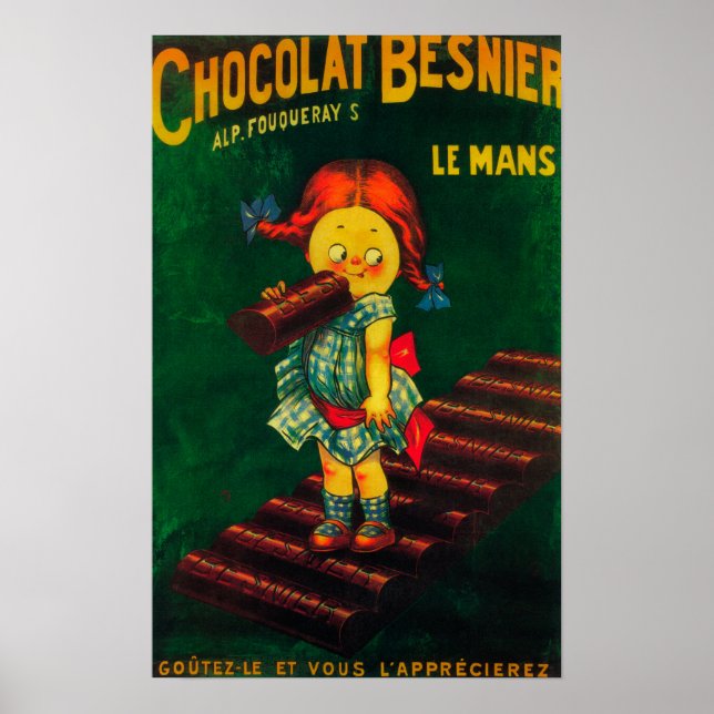 Poster promotionnel du chocolat Besnier (Devant)