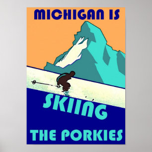 POSTER PROMOTIONNEL MICHIGAN SKIE LES PORKIES
