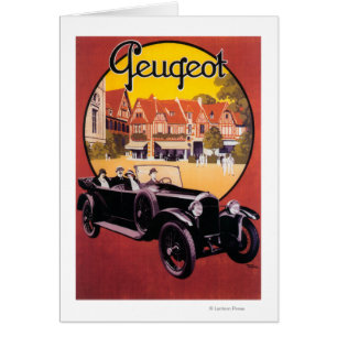 Poster promotionnel Peugeot Automobile