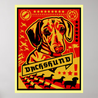 Poster Propagande Dachshund Imprimer