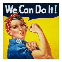 Propagande Vintage Rosie Riveter