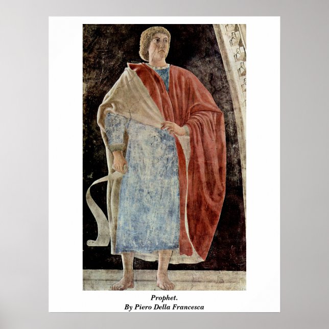 Poster Prophet. By Piero Della Francesca (Devant)