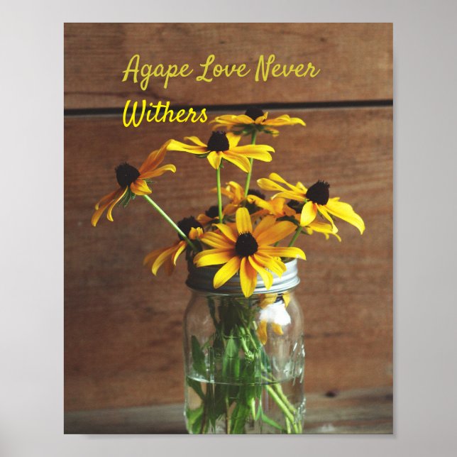 Poster prophétique de l'amour de l'agape (Devant)