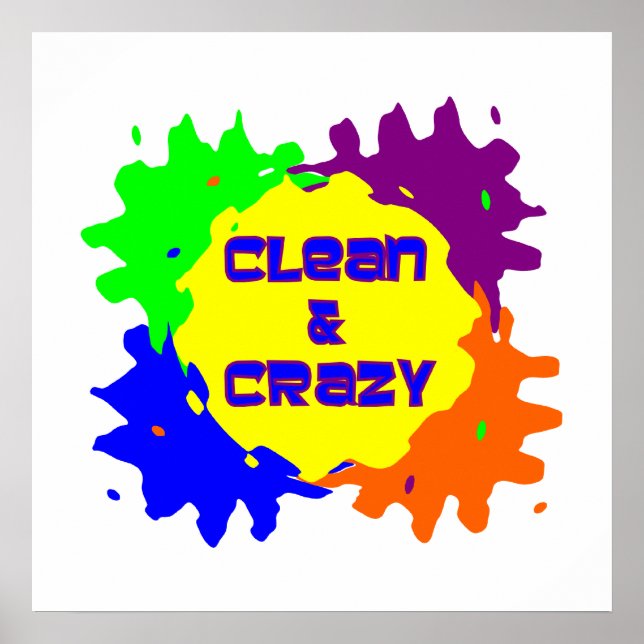 Poster Propre et fou (Devant)