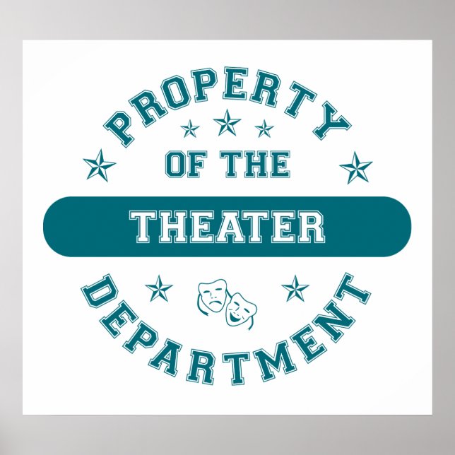 Poster Propriété du département du théâtre (Devant)