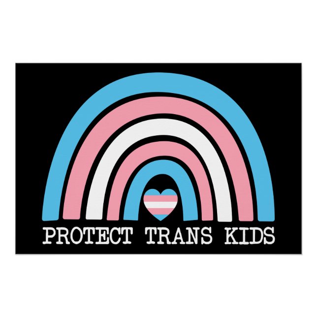 Poster Protéger les enfants trans (Devant)