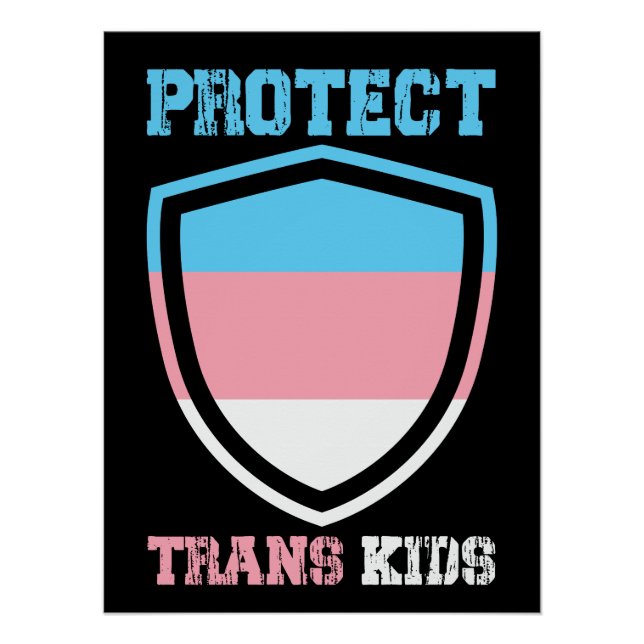 Poster Protéger les enfants trans (Devant)