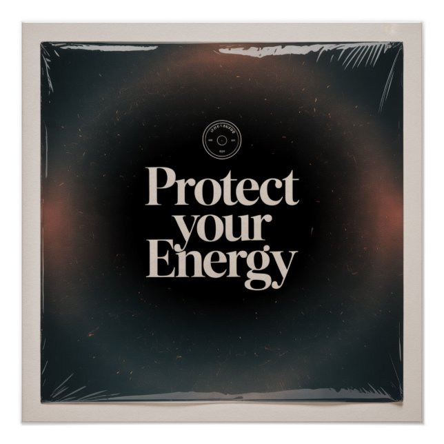 Poster Protégez Votre Énergie (Devant)