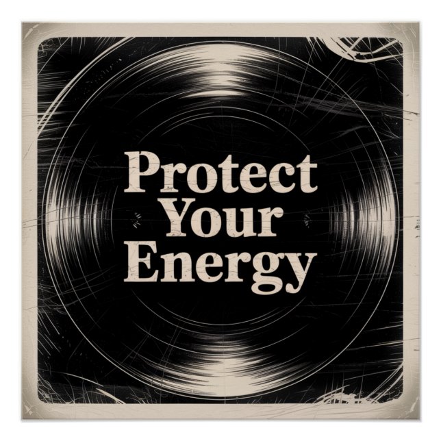 Poster Protégez Votre Énergie (Devant)