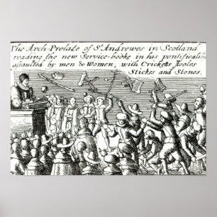 Poster Protesters in Edinburgh, 1637