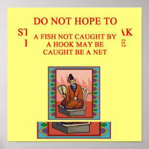 Poster proverbe chinois sage, proverbe chinois sage