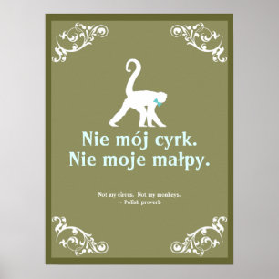 Poster Proverbe polonais