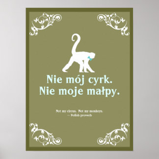 Poster Proverbe polonais