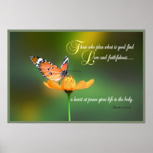 Poster Proverbes 14 Écritures Imprimer