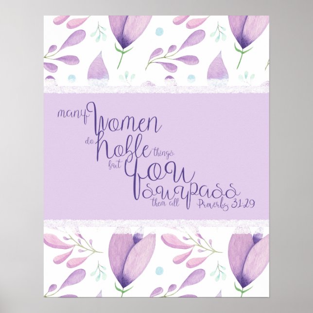 Poster Proverbes 31:29 (Devant)