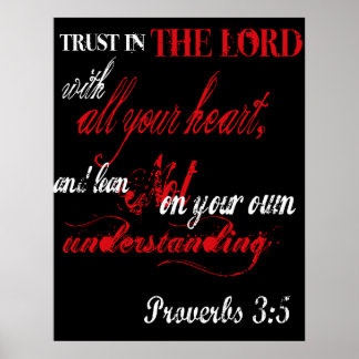 Poster Proverbes 3:5