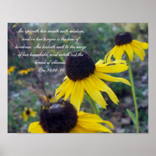 Poster Proverbs 31 Collection~ Pro 31:26-27