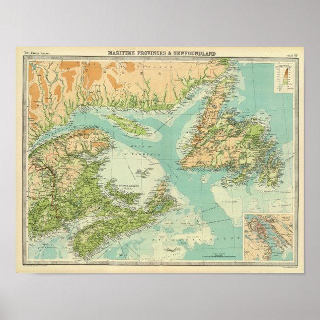 Poster Provinces maritimes et Terre-Neuve (Devant)