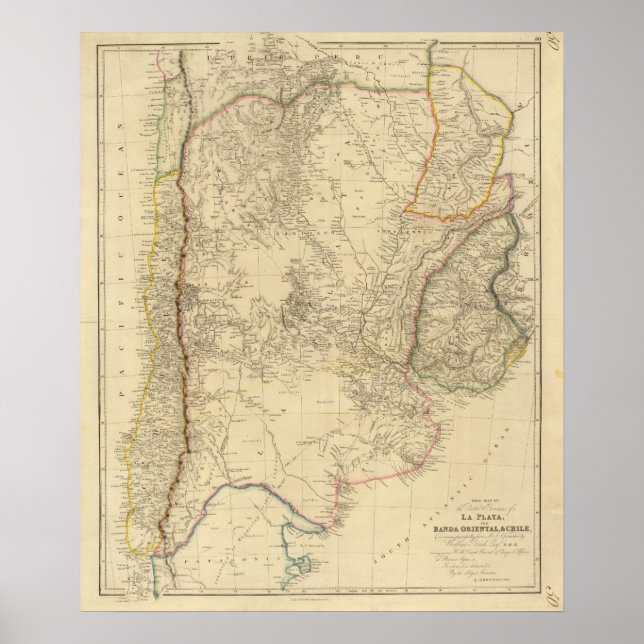 Poster Provinces-Unies de La Plata, Banda Oriental (Devant)